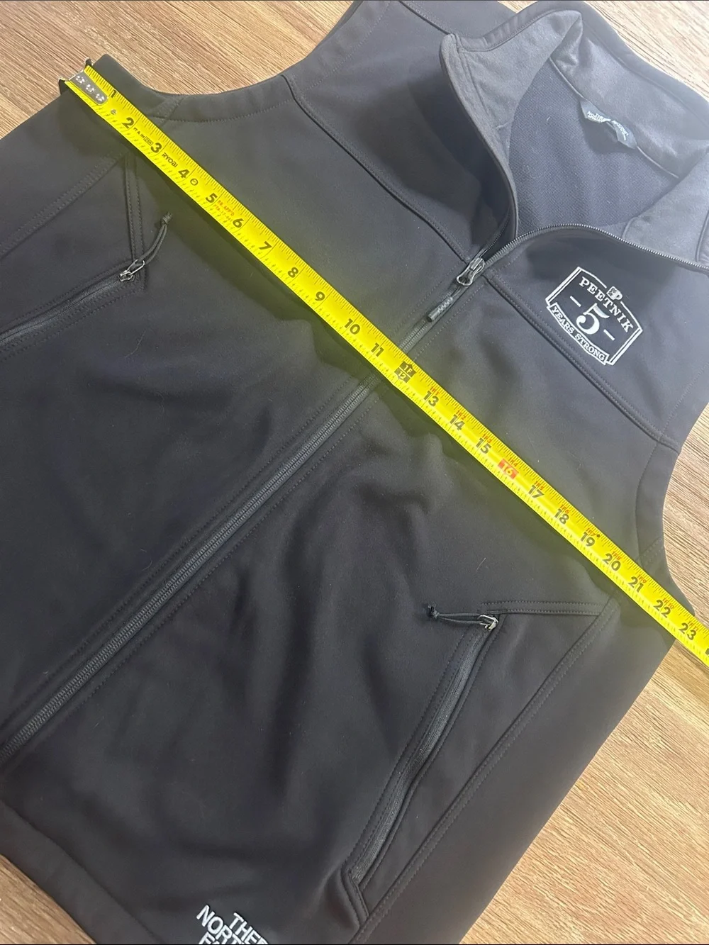 The North Face Black Men's Softshell Vest with Patch size large